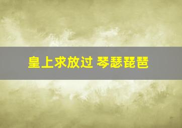 皇上求放过 琴瑟琵琶